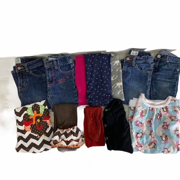 12 pc Girls Sz 3T Bundle Inc Thanksgiving Outfit